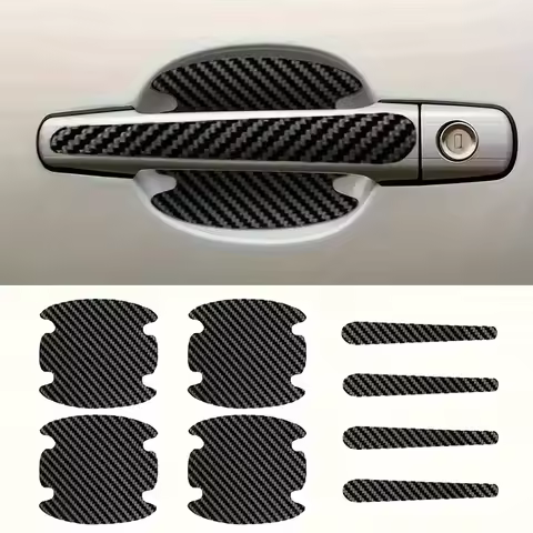 8PCS door handle sticker, scratch-proof car door protective sticker, door bowl protective film