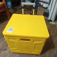 黃色摺疊8轆上樓梯購物車$150