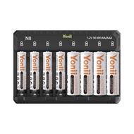 Yonii N8 Battery charger With Led 1.2V Ni-Mh Ni-CD AA/AAA เครื่องชาร์จถ่าน ที่ชาร์จถ่าน อุปกรณ์ชาร์จ