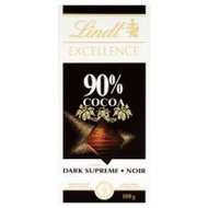 Lindt Excellence 90% Cocoa Rich Dark Supreme Chocolate Bar 100g
