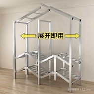 Foldable Strong Bedroom Wardrobe Steel Frame Rental Room Simple Household Installation-Free Wardrobe