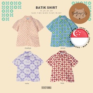 [SG STOCK] BOHOPANNA Batik Shirt (1Y 2Y 3Y 4Y 5-6Y 7-8Y 9-10Y) - CNY Shirt 2024
