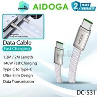 AIDOGA DC-531 Nano Anti-Stain Ultra-Slim Data Cable 140W Fast Charging Cable Type-C Cable DC-5311 Ka
