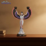 [vsrhkq] Ancient Deity Figurine Resin Pharaonic Deity Sculpture Statue Multicolor