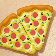 พิซซ่าสระว่ายน้ำวงกลมยักษ์พองว่ายน้ำวงกลม 180 ซม. สำหรับผู้ใหญ่ Boia Piscina Inflatable Futon Bed