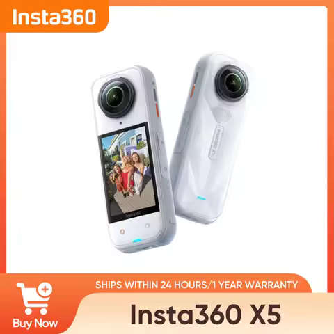 original Insta360 X5 White Waterproof 8K 360° Action Camera Lenses 8K 30fps 360° Video X5 Action Cam