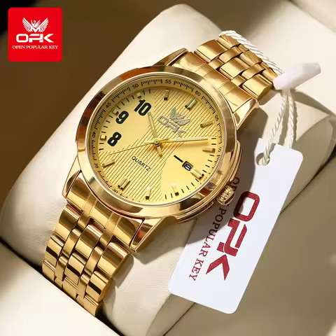 OPK Brand Men's Watch Casual Fashion Night Light Quartz Watch Men's 6021