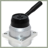 (FRZE) 3 Position 4 Way G1/4 Inch Dia Pneumatic Hand Lever Valve K34R6-8D Manual Directional Valve M