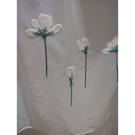 kain langsir | curtain fabric | sheer | kain bersulam