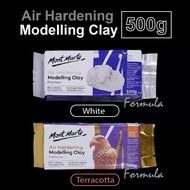 MONT MARTE / ART RANGERS Air Hardening Clay Modelling Clay Paper Clay Air Dry Clay - 500gsm - White 