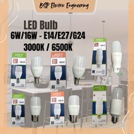 AREX LED BULB 6W/9W/15W - 3000K/6500K - E27/E14/G24