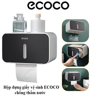 Ecoco E1903 toilet paper holder has a paper core rotating holder, comes with a super sturdy wall sti