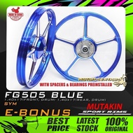 RIM MOTOSIKAL MUTAKIN SPORT RIMS W/BEARINGS CNC FG505 1.40X17 (DRUM,F) 1.40X17(DRUM,R) FOR SYM E-BON