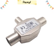 PDONY TV Aerial Coaxial Connector, 2 Way Male To Two Female T/F Type Antenna Distributor, Plug Jack TV/T Adapters Coaxial Coupling