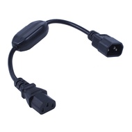 Special PDU UPS Power Cord Cable, IEC 320 C14 to C13 with On/Off Switch 30cm Black