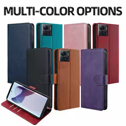 RFID Magnetic Wallet Case For Motorola Edge 20 30 Pro 30 Ultra Neo Moto edge 20 Fusion Lite Leather 