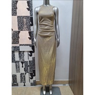 BY XSCAPE metallic sleeveless evening dress size 4