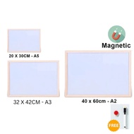 Sanko Star Whiteboard with Wooden Frame SKWB-2130/SKWB-3240/SKWB-4060/White Board (Price For 1 Pcs)