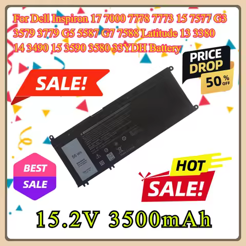 For Dell Inspiron 17 7000 7778 7773 15 7577 G3 3579 3779 G5 5587 G7 7588 Latitude 13 3380 14 3490 15