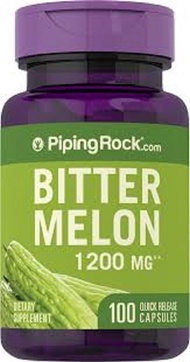 Piping Rock Bitter Melon 1200mg, 100 Caps, Bitter Gourd (Made in USA)