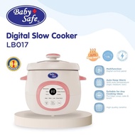 BabySafe LB017 Slow Cooker MPASI | Multipurpose Slow Cooker Multifunction Slow Cooker Digital Slow C