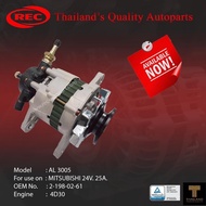 AL-3005 ALTERNATOR NEW  24V MITSUBISHI TYPE FOR USE ON :TRUCK MITSUBISHI CANTER 4D30