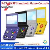 RG34XXSP Retro Game Console Linux 64Bit 3.4 Inch 720x 480 Handheld Game Console Supports 30+ Game Em