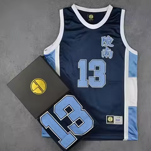 Slam Dunk Ryonan High School No.13 Kicchou Fukuda Cosplay Print Top Vest Basketball Jersey