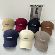 2026 New Style Acne-Studios Korean Style ins Soft Top Raw Edge Baseball Cap Female Big Head Circumfe