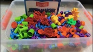二手幼教益智玩具 潛力齒輪積木340件組 幼兒趣味拼裝拼搭桌面益智玩具