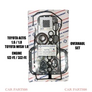 TOYOTA ALTIS 1.6 & 1.8 / WISH 1.8 ENGINE 1ZZ-FE / 3ZZ-FE OVERHAUL SET & TOP SET