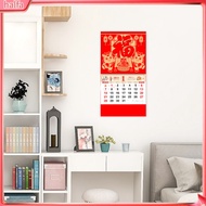{halfa}  Year of 2024 Calendar Year of the Dragon Wall Calendar 2024 Chinese New Year Wall Calendar Red Double Coil Monthly Calendar for Home Office Tearable Pages Southeast Asian