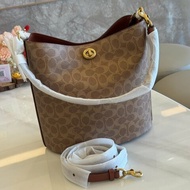 *SHIHNA名牌精品* COACH WILLOW 帆布柔軟水桶包