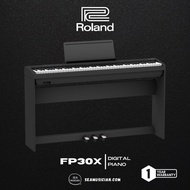 ROLAND FP-30X BLACK 88-KEY DIGITAL PIANO FULL SET WITH WOOD STAND & TRI PEDAL (FP30X/ FP 30X)