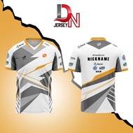 PUTIH Newest 2021 WHITE RRQ T-SHIRT JERSEY GAME MOBILE LEGENDS ML FREEFIRE FF AOV PUBG (FREE NICKNAM