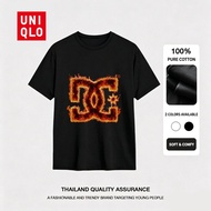 Pure cotton Tshirt Premium Tshirt oversized flaming DC logo Printe Tshirt