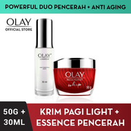 Olay Powerful Duo Pencerah + Antiaging : Olay Luminous 30ml + Olay Regenerist Whip Niacinamide Day C