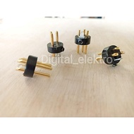 MIC PIN MIC CONNECTOR GOLD COLOR PLUS BOLT PER PIECE
