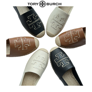 [Tory Burch Hong Kong]Tory Burch Thick sole solid color sheepskin large logo fisherman Ballet shoes