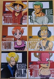 [預訂] 全套6款 One Piece 海賊王 Jump展 2002年 日本 限定 貼紙 餅貼