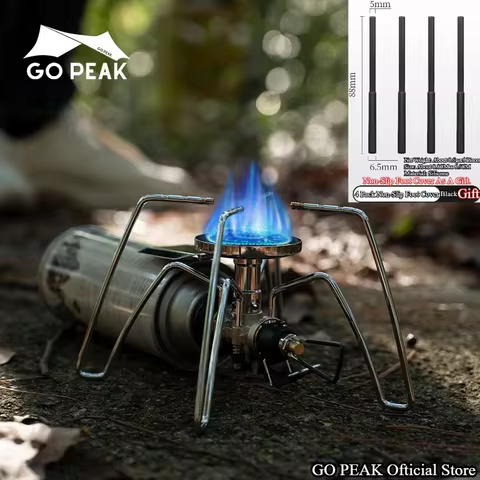 GOPEAK Spider Stove Black Spider Folding Card Stove Camping Tableware Camping Kitchenware Camping Ba