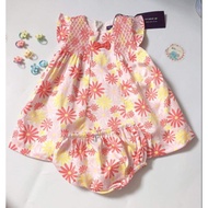 Smock floral dress Set + Sergent Major chip made in France