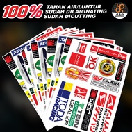JDM Japan Racing Sticker Pack Vinyl Waterproof Kiss Cut Car Motorcycle Helmet Automotive Stickers