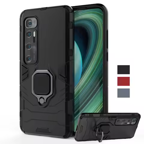 For Xiaomi Mi 10 Ultra Case Shockproof Bumper Magnetic Ring Holder Armor Back Cover Mi10 Ultra Phone
