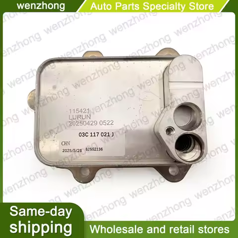 03C117021J 03C117021E EA111 1.4 Engine Oil Cooler For A1 A3 Beetle Eos Golf Jetta Passat Tiguan Tour