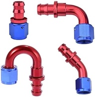 4 6 8 10 12 AN Hose End Fitting Push On Lock Adapter For Oil Fuel Hose Line, Fuel Line Fitting Adapt