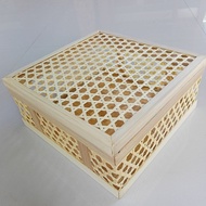 (30x30) Bamboo Woven Basket | Hole Woven Basket | Delivery Box | Parcel Parcel | Gift Box