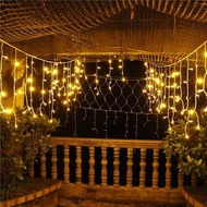 5M 216 LED Fairy  Curtain Lights Icicle Lights String  for Outdoor Wedding/Hari Raya/Party Decoratio