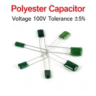 Polyester Film Capacitor 100V 2A102 2A222 2A332 2A682 2A103 2A473 2A104J 2A223 2A224 Radial Lead Cap