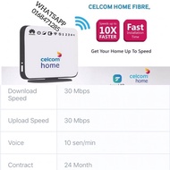 CELCOM HOME FIBRE 30MBPS DAN 100MBPS